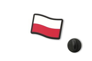 Przypinka flaga biało-czerwona to dyskretny, a jednocześnie wyrazisty znaczek patriotyczny w formie pofałdowanej polskiej flagi