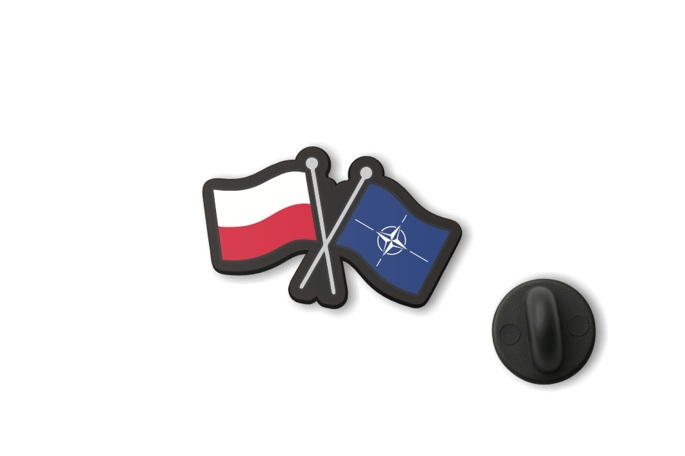 Przypinka Flagi Polski i NATO