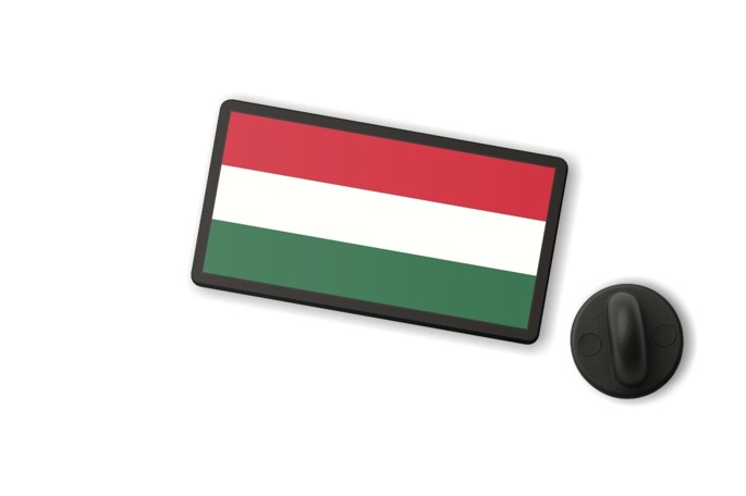 Duża przypinka Węgry flaga